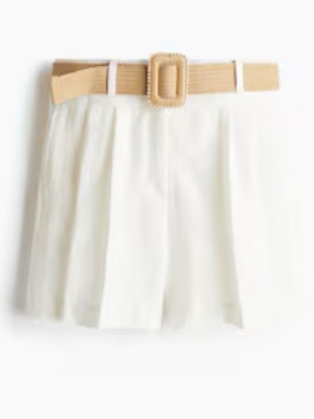 H&M Belted Twill Shorts size 10 NWOT